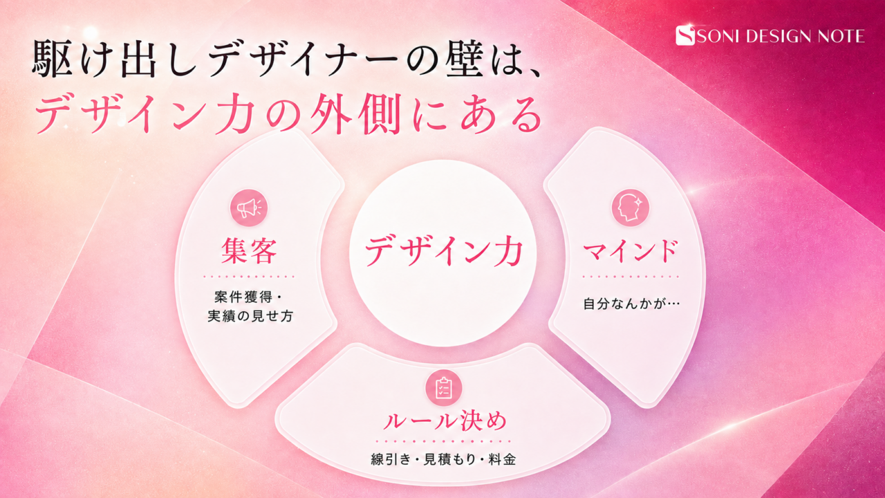 駆け出しデザイナーの壁はデザイン力の外側にある