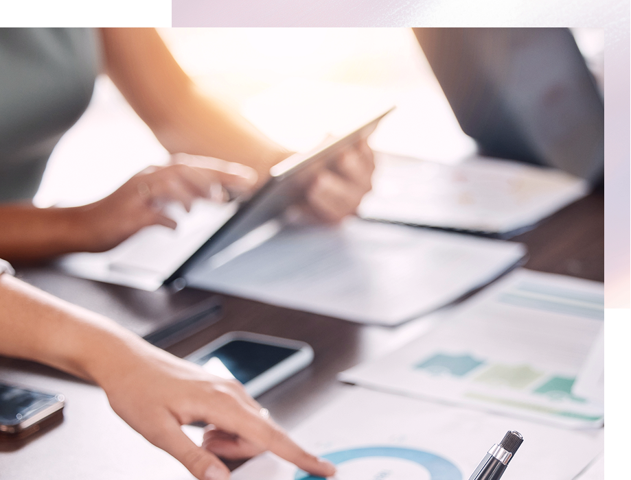 打ち合わせをしている様子